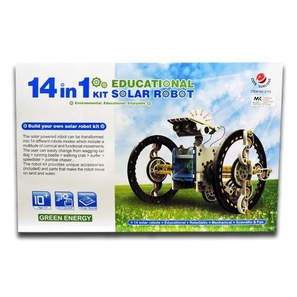 14 In 1 Solar Power Car Robot Kit