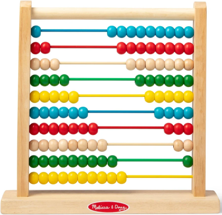 Melissa & Doug Wooden Abacus for quick maths calculations