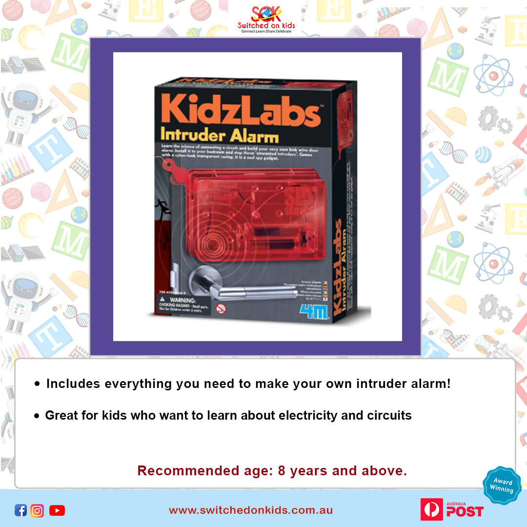 4M Kidzlabs Intruder Alarm - Buy STEM toys - Switched On Kids