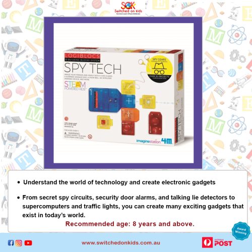 4M Logiblocs Spy Tech Science Kit Switched on kids