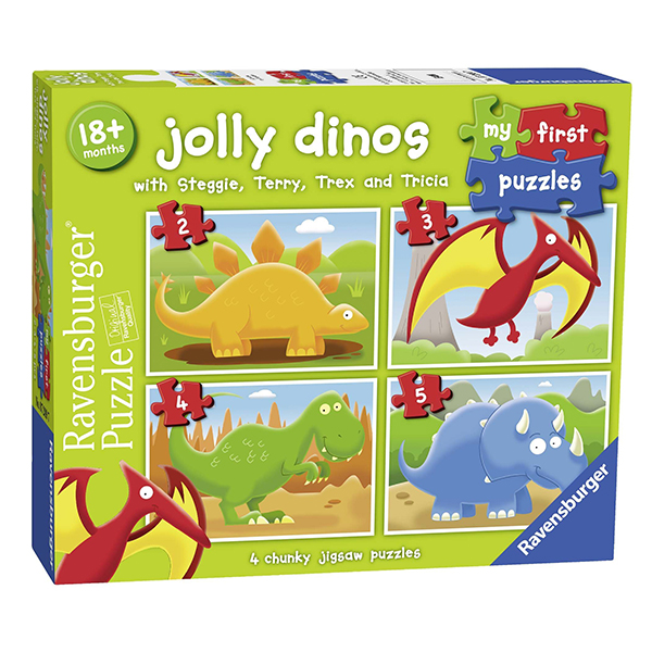 Ravensburger - Jolly Dinos My First Puzzle 2 3 4 5pc