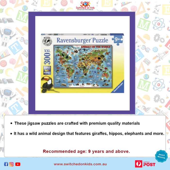 RB13257-7 Ravensburger - Animals of the World 300 pcs