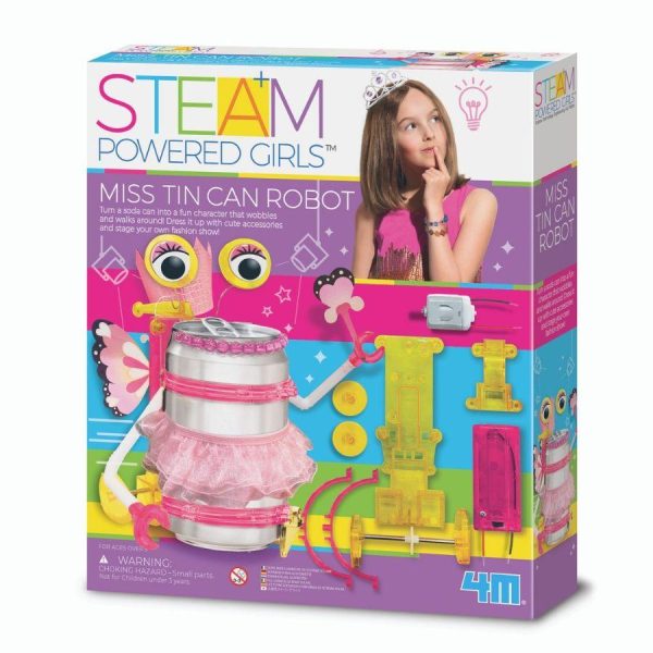 4M STEM Powered girls Miss Tin Can Robot