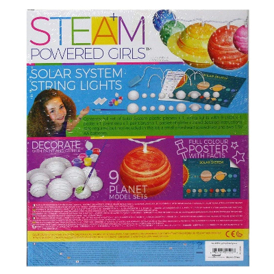 Solar System Lichterkette 4M Experimente Planeten Basteln STEAM Powered Girls 
