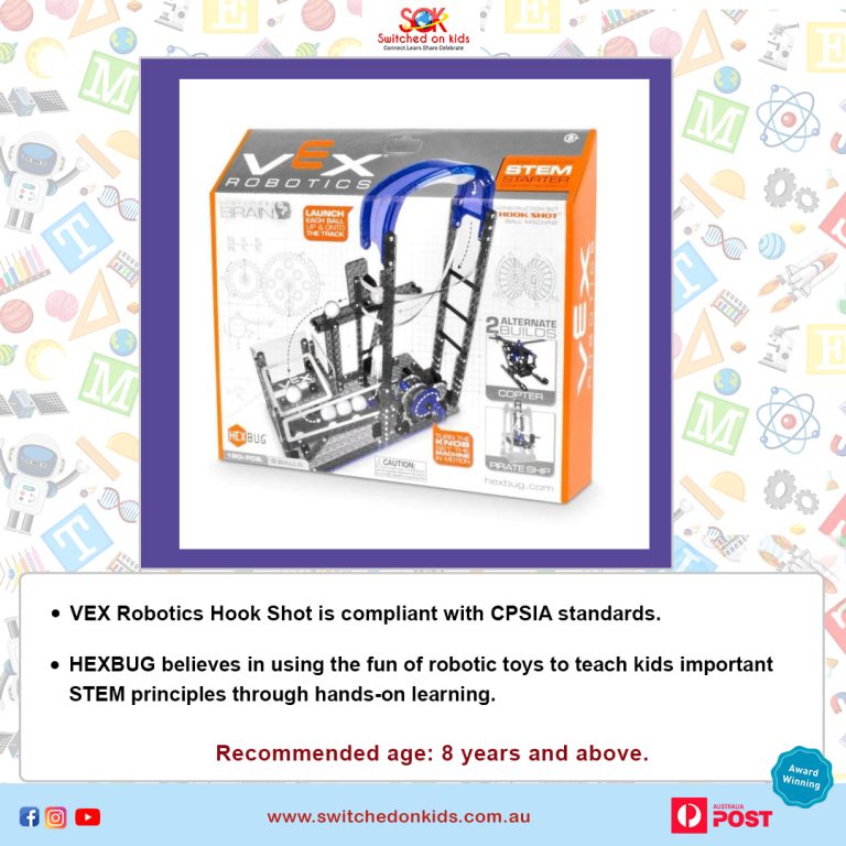 Hexbug Vex Hook Shot Science Kits & Toys Switched on kids