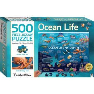 Ocean Life by Depth 500 piece Jigsaw Puzzle