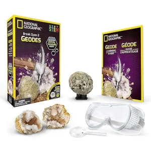 National Geographic Break Open 2 Real Geodes