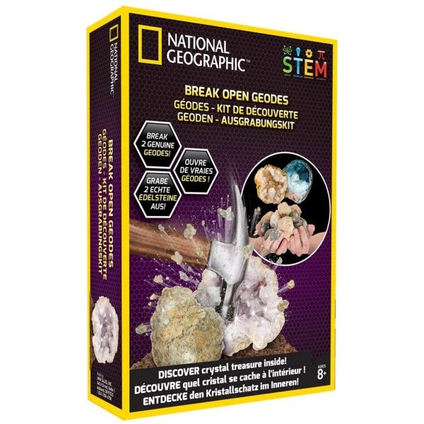National Geographic Break Open 2 Real Geodes - Image 4