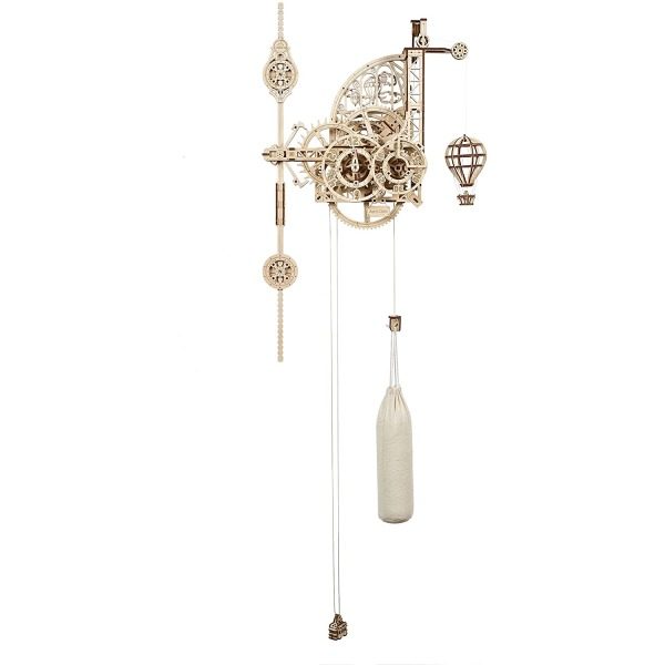 Ugears AeroClock Wall Clock with Pendulum Switched on kids