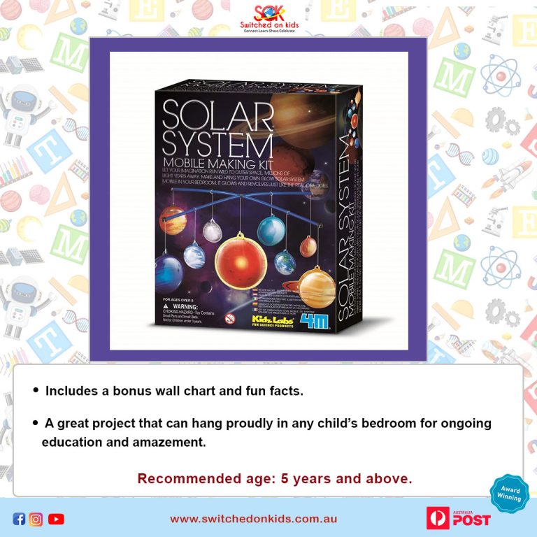 4M Solar System Mobile Making Kit Switched on kids