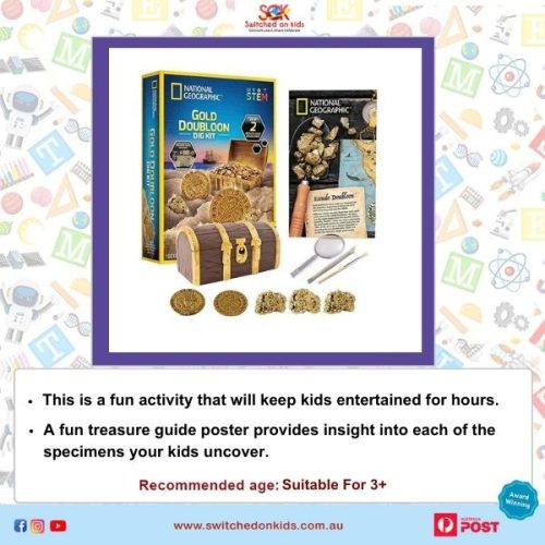 National Geographic ™ S.T.E.M. Gold Doubloon Dig Kit