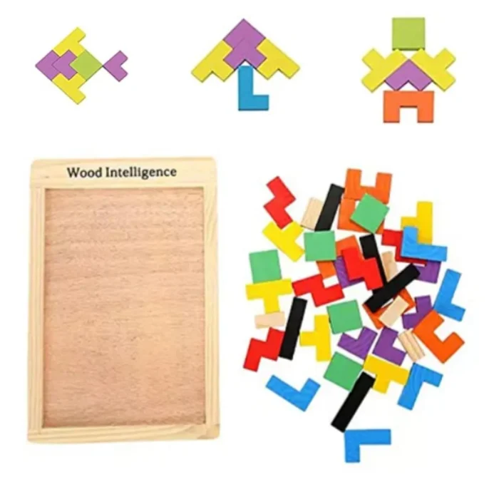 71NkJHGpJcL._SL1500_ Wooden Intelligence Puzzle - Smart Blocks
