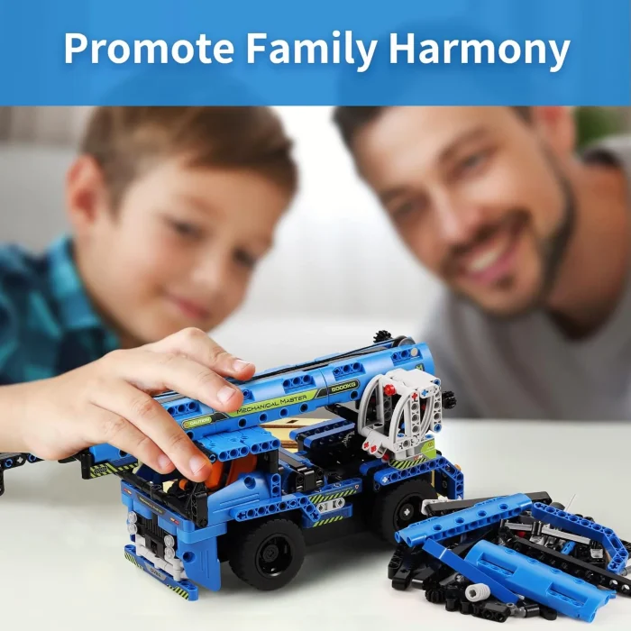 Building block remote control project crane 2 in 1