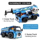 Building block remote control project crane 2 in 1