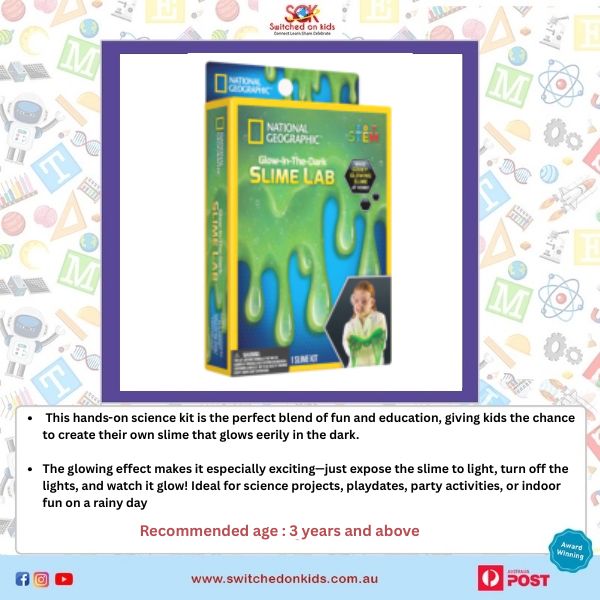 RTNGSLIME National Geographic - Glow-in-the-Dark Slime Lab