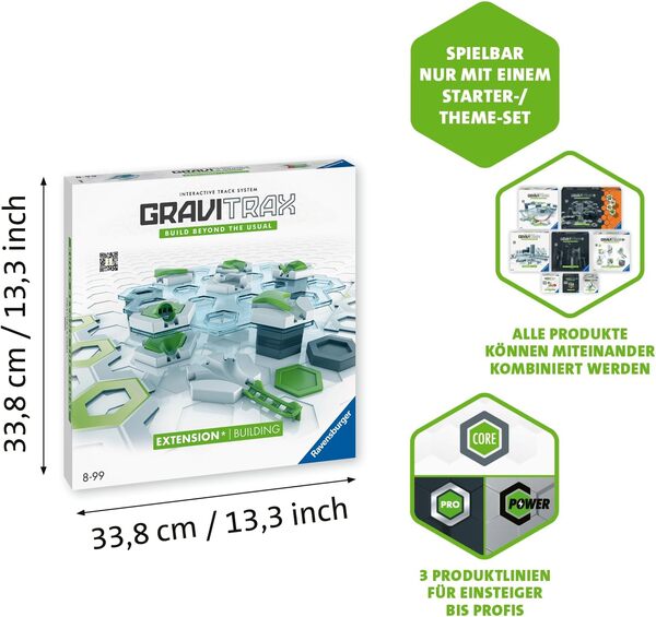 71muIj17BAL._AC_SL1500_ GraviTrax - Extension Building 30 Pc Marble Track System