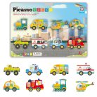 Picasso Tiles - Metro city Set with 8 vehicles