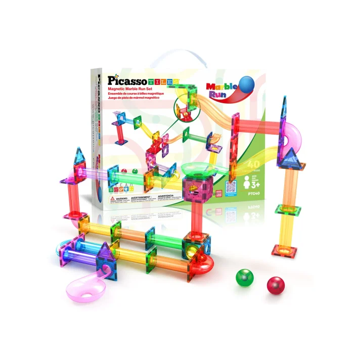 Picasso Tiles - 40 Pc Marble Run