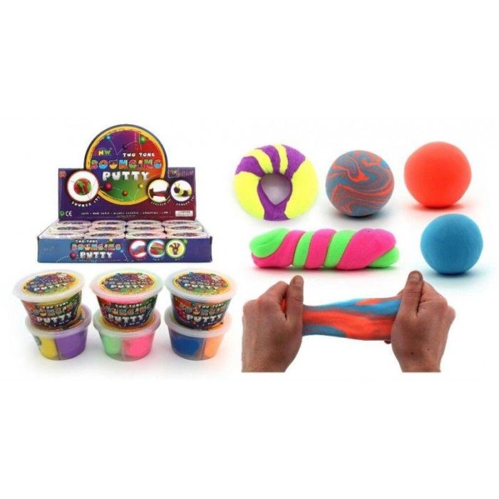 Two Tone Bouncing Putty in a Tub-30gms