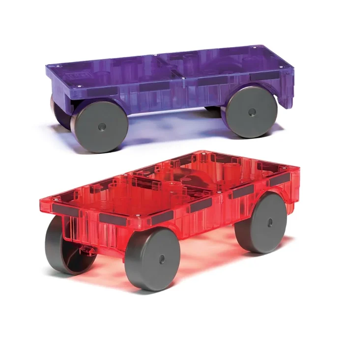 51ppdw6ytFL._SL1080_ MAGNA-TILES - Cars - 2 Piece Expansion Set - Purple & Red