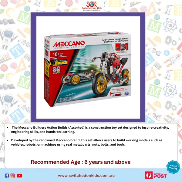 Meccano Builders Action Builds assorted