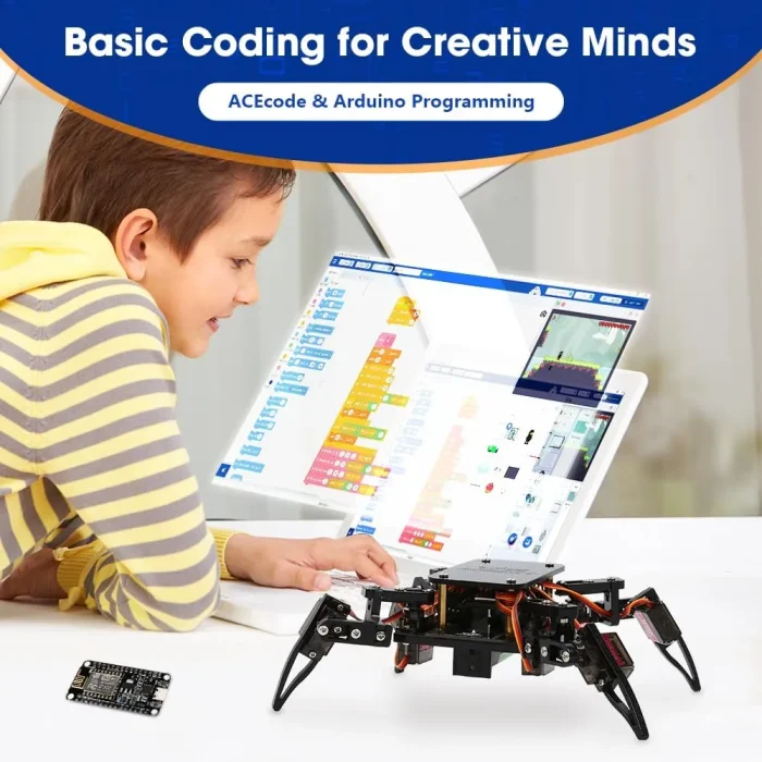 61Xhru+zQzL._AC_SL1000_ ACEBOTT ESP8266 Quadruped Bionic Spider Robot Kit