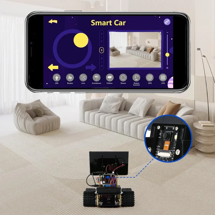 71Agvkkhd-L._AC_SL1500_ ACEBOTT ESP32 Camera Expansion Pack for Smart Car Starter Kit (QD001)
