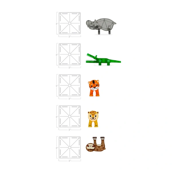 Magna-Tiles Safari Animals 25 Pc Set